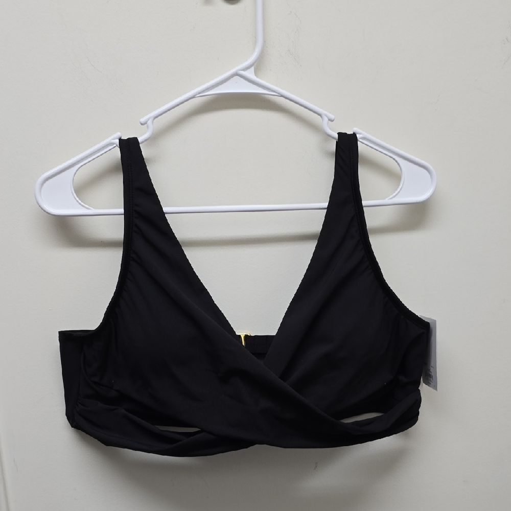 APT. 9 Black Wrap Bikini Top - Size XL